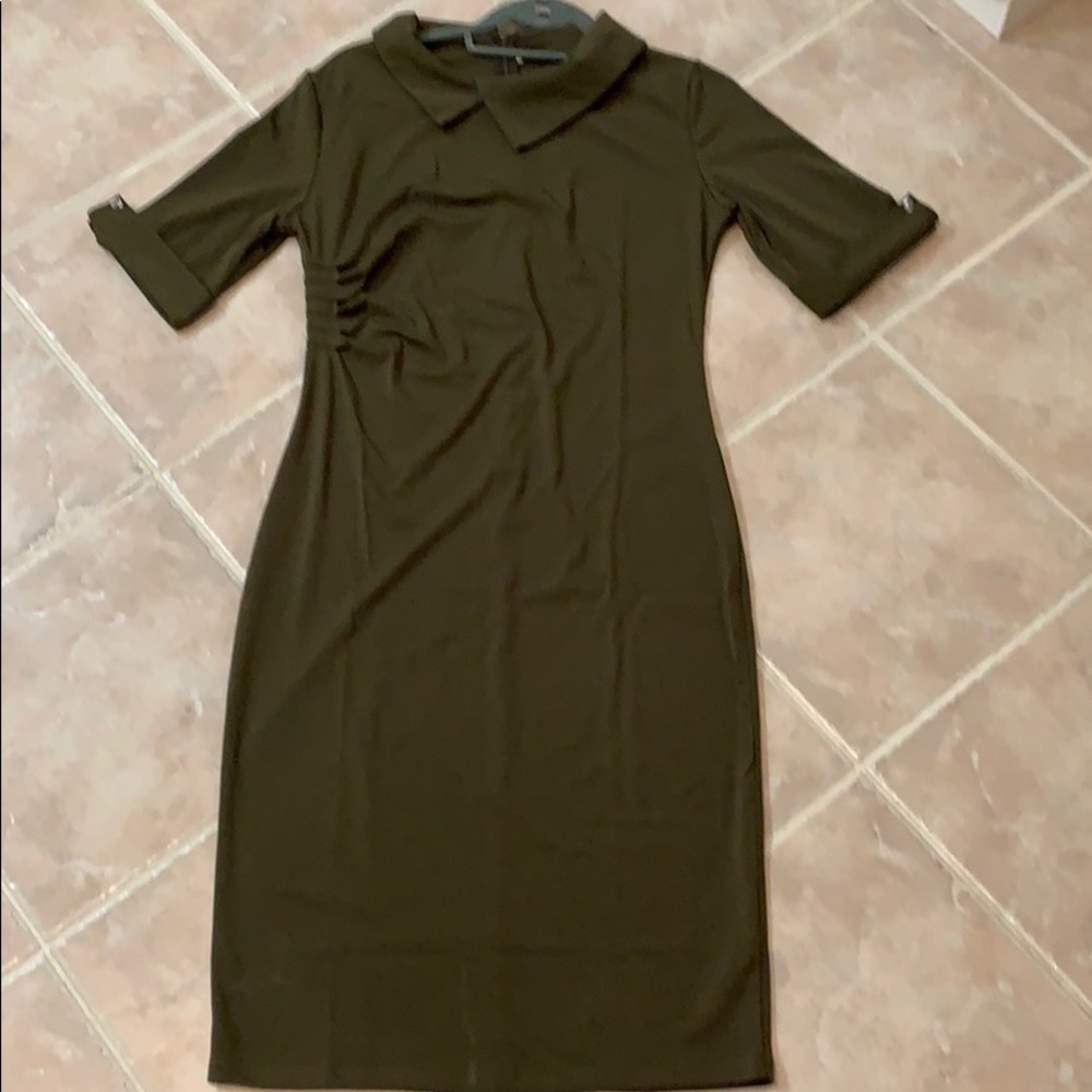 NWOT, dark green dress